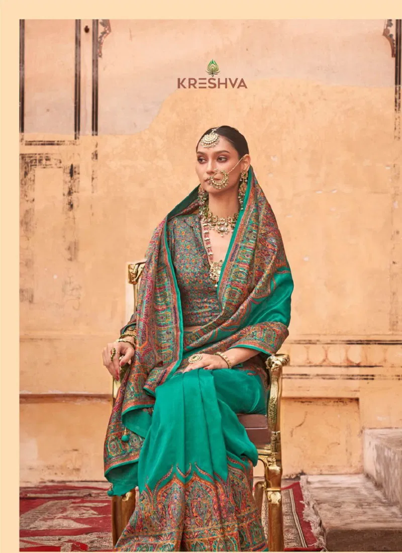  Kreshva Pv Silk by Rambha Silk Party Wear Saree Wholesale Price In Surat